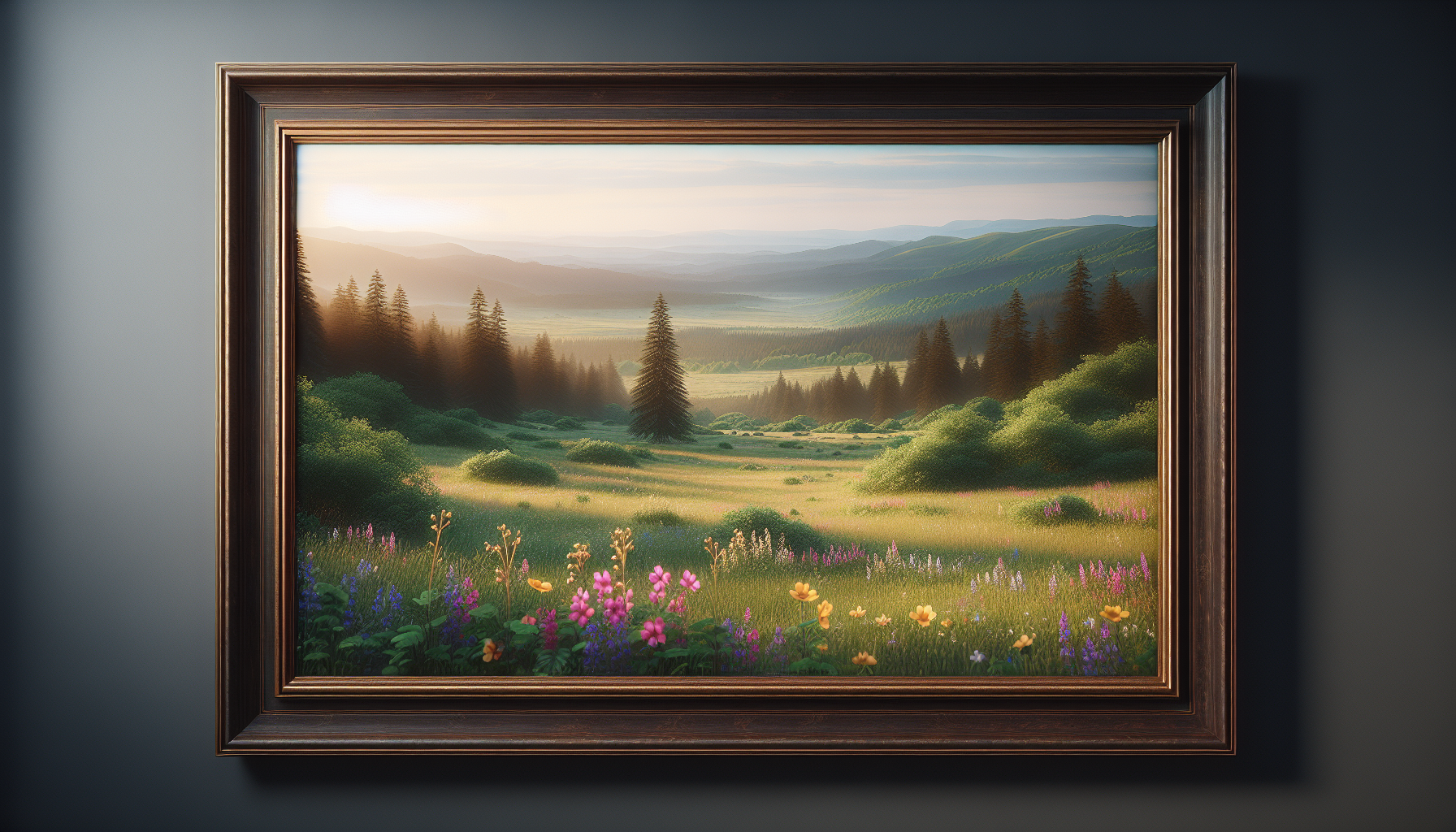 A scenic view showcasing the beauty of changing seasons