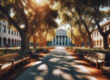 Family enjoying activities during campus weekend