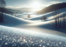 Children enjoying winter activities in the snow