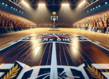 Caribou basketball fans celebrating their championship victory