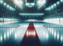 Giocatori dei Nashville Predators in azione durante una partita