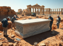 unique marble sarcophagus found in caesarea 1749540922