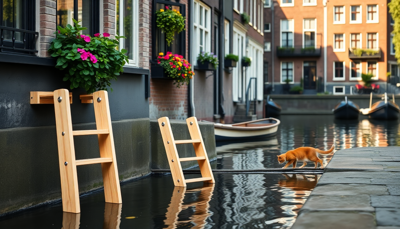 amsterdam introduces safety ladders for cats in canals python 1754280509
