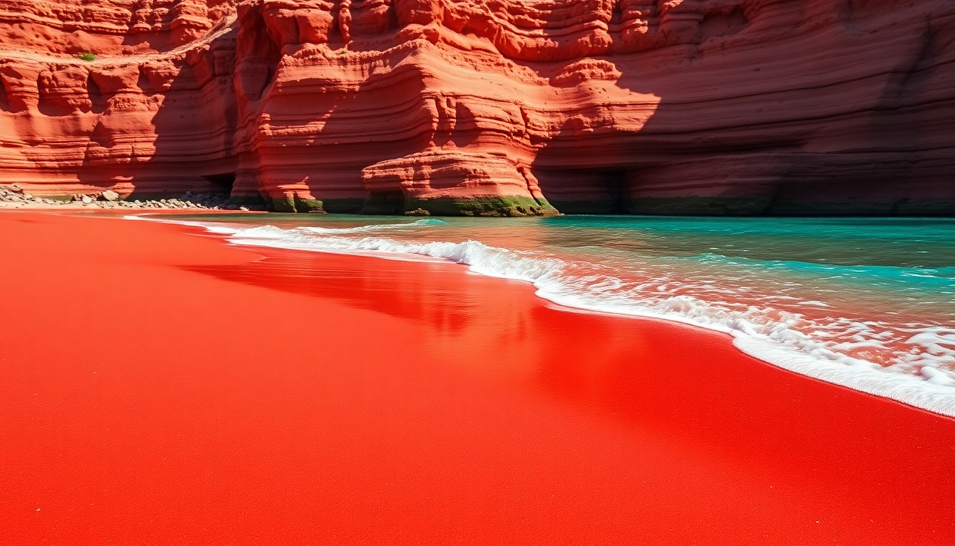 discover the breathtaking beauty of santorinis red beach python 1754388999