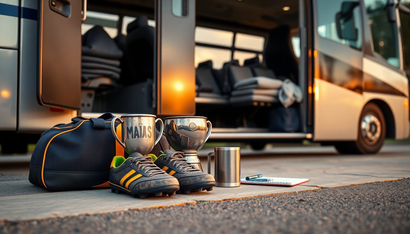 Coach Nathan arranges coach travel for Royal Falcons final